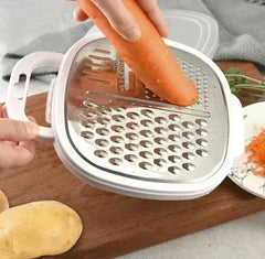🏆 GRATIMAX™ ProChef Elite 4-in-1 Multi-Function Grater Set Interchangeable Blades • Protective Case & Cover • Professional Kitchen Tool