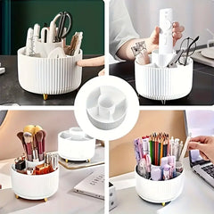 360 degree rotating makeup organizer