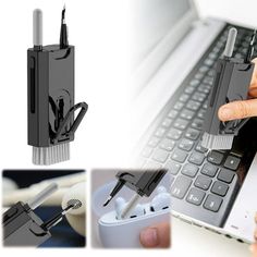 8 in 1 Cleaning Kit Computer Keyboard Cleaner Brush Earphones Cleaning Pen For Headset IPad Phone Cleaning Tools Keycap Puller