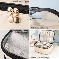 Double Layer Cosmetic Bag
