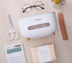 Ecoco Tissue Box With Multifunctional Holder