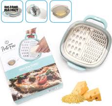 🏆 GRATIMAX™ ProChef Elite 4-in-1 Multi-Function Grater Set Interchangeable Blades • Protective Case & Cover • Professional Kitchen Tool
