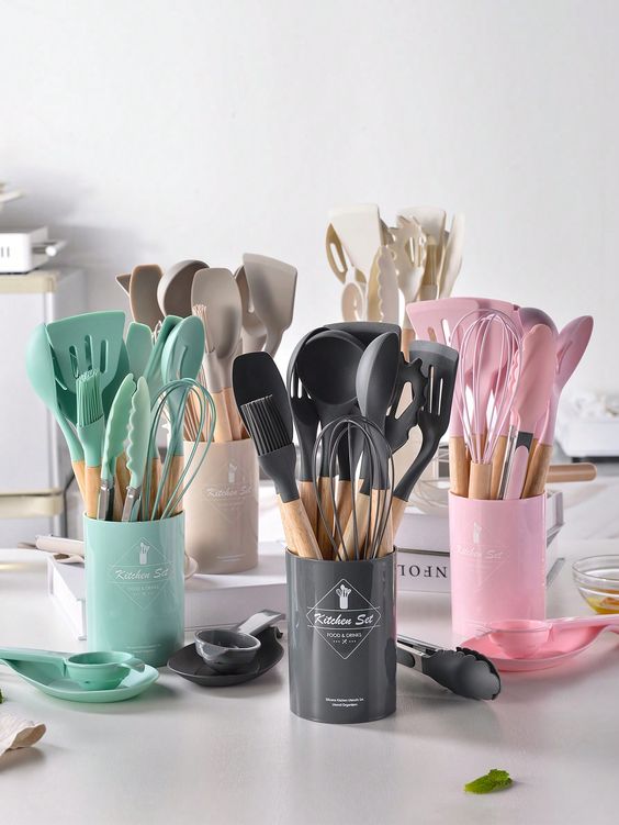 12 PCs Non stick Silicone Cooking Set