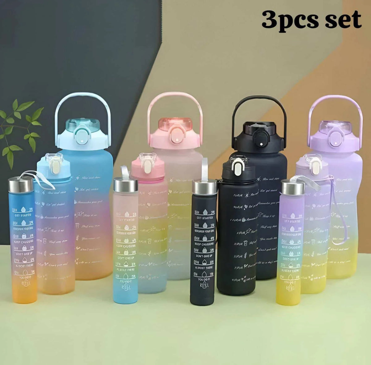 3 PCS Set Of Water Bottle
