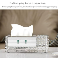 Crystal Diamond Cut Tissue Box