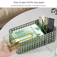 Crystal Diamond Cut Tissue Box