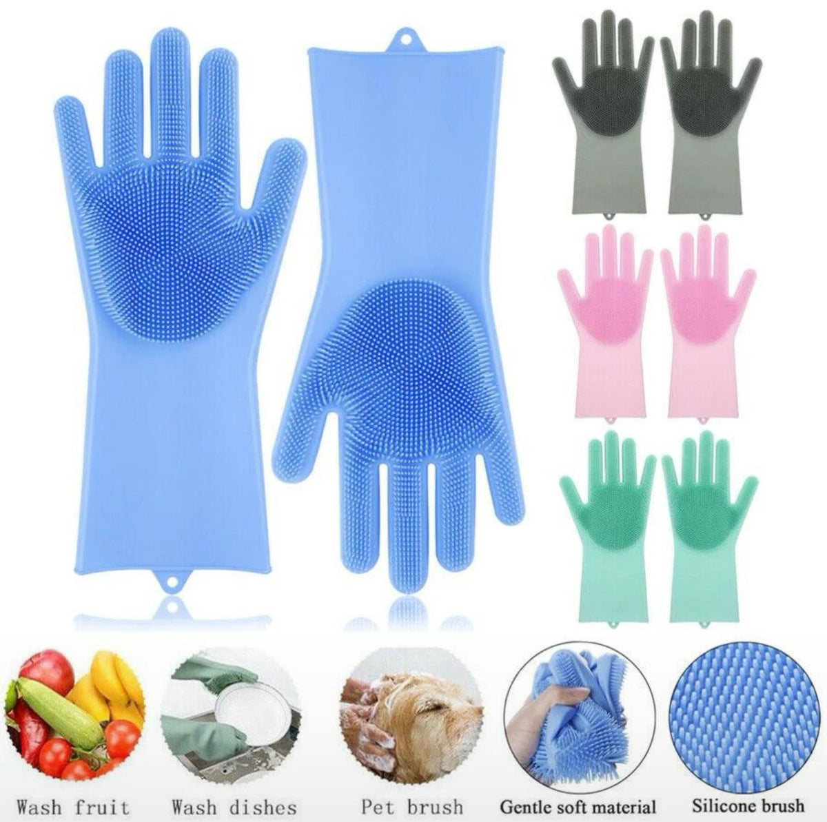 2 PCS Of Silicone Kitchen Gloves