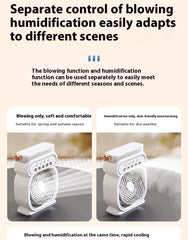 Mini Portable Air Conditioner with Humidifier / Mist Fan