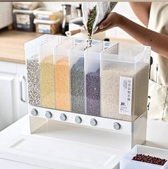 6 Grid Kitchen Dry Food Dispenser
