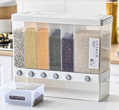6 Grid Kitchen Dry Food Dispenser