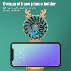 Mini Electric Fan  Vertical Phone Holder Fan (Rechargeable)