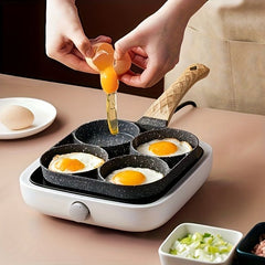 4 Hole Frying pan Cooking Pot Non-Stick Pancake Maker Home Breakfast Egg Burger Pot for Gas Stove Induction Cooker Cookware