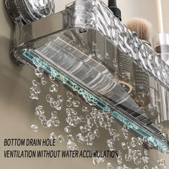 Suction Shelf With Hooks