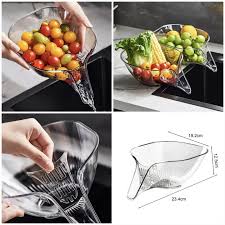 Draining Basket Fruits Vegetable Washing Basket for Salad Noodle Vegetable