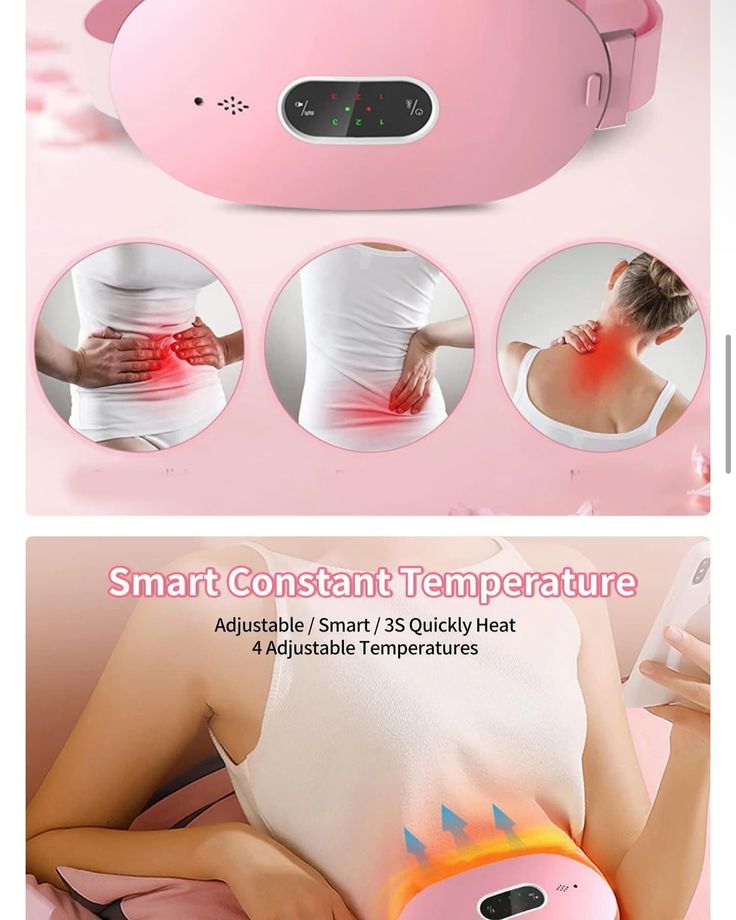 Period Cramp Relief Belt – Instant Heat & Pain Relief