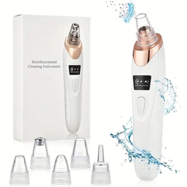 DermaClean 5-in-1 Rechargeable Pore & Blackhead Extractor