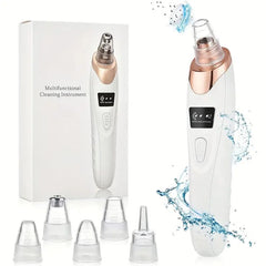 DermaClean 5-in-1 Rechargeable Pore & Blackhead Extractor